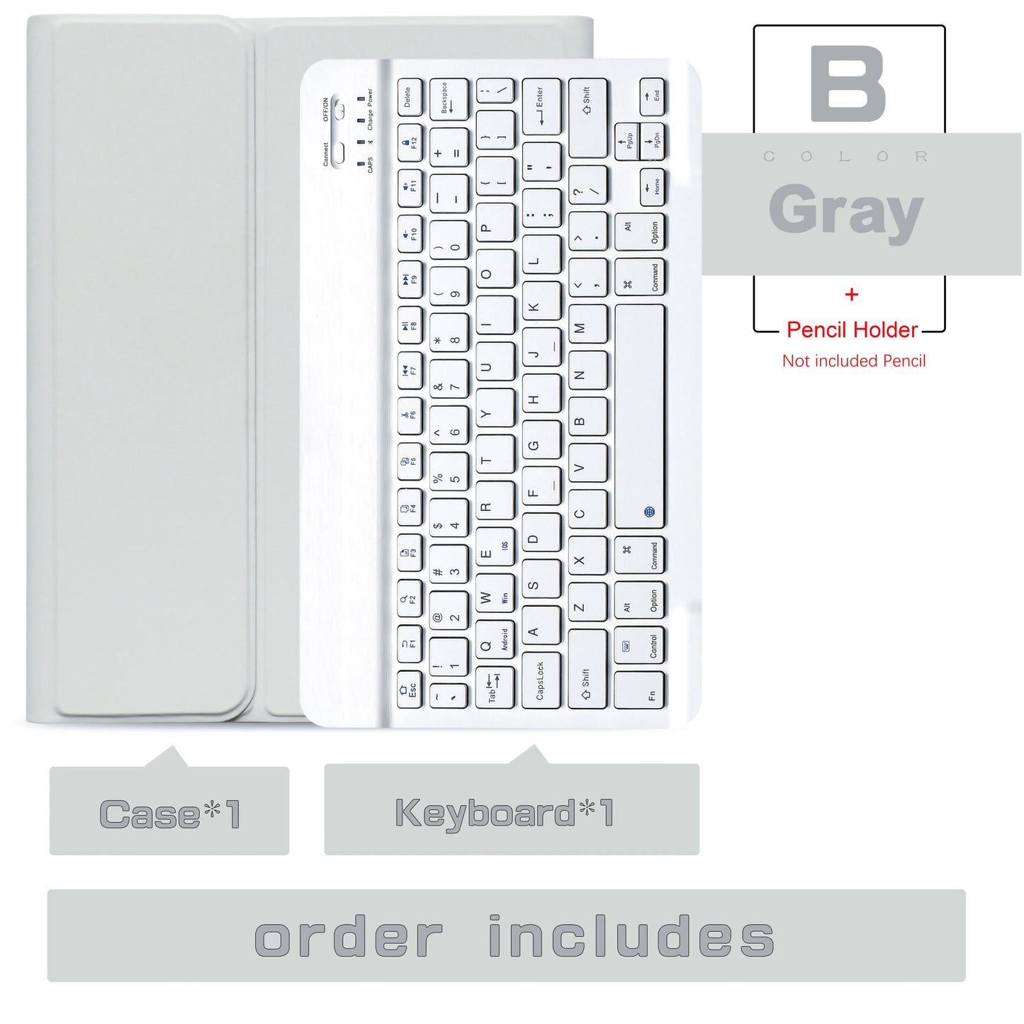 Wireless Magic Keyboard & Mouse Case for iPad Pro 11/13, Air 11/13, iPad 7-10 Gen – Bluetooth, Touchpad