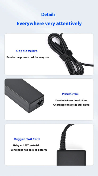 Dell Laptop Charger 19.5V 4.62A 90W – 7.4x5.0mm AC Adapter | E4300 E5400 E5420 Inspiron 14R