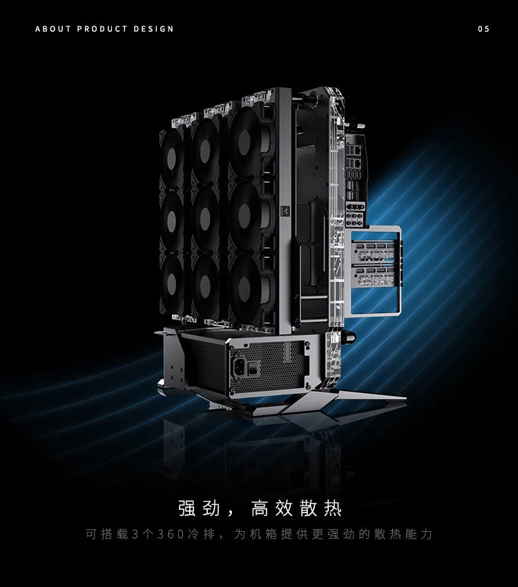Granzon G20 Open Frame Chassis Distro Plate – Water Cooling Computer Case