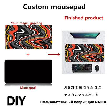 Custom XXL Gaming Mouse Pad | HD Print | Personalized Desk Mat | Anime Logo Office Keyboard Mat