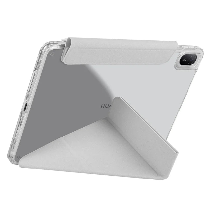 Huawei MatePad 11.5 2025 Smart Fold Case – Magnetic PU Leather + Acrylic Hard Back