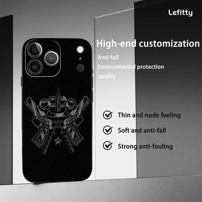 Cool Russian Mafia Frosted Phone Case for iPhone 17/16/15/14/13/12/11 Pro Max – Soft Shell