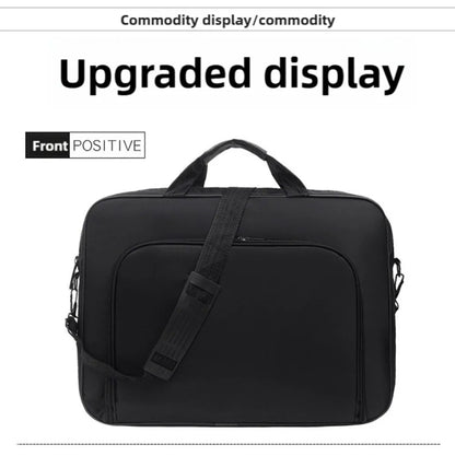 Waterproof Laptop Briefcase Bag – 15", 15.6", 17", Nylon, Dual Zipper, Shoulder Strap