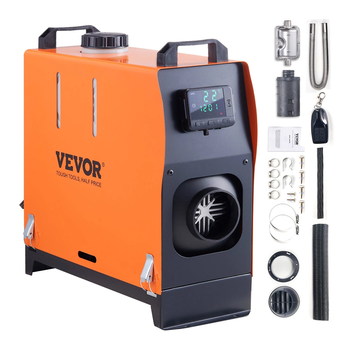 SucceBuy 8KW Diesel Air Heater | LCD Panel, Remote Control, Low Noise Parking Heater for Truck, Trailer & Boat