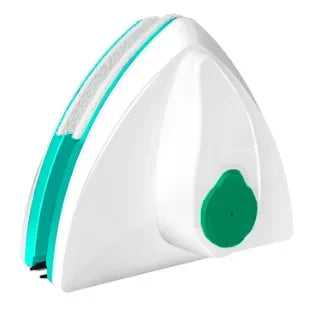 Magnetic double-sided window cleaner brush with auto water discharge wiper, ideal for kitchen and home window cleaning.