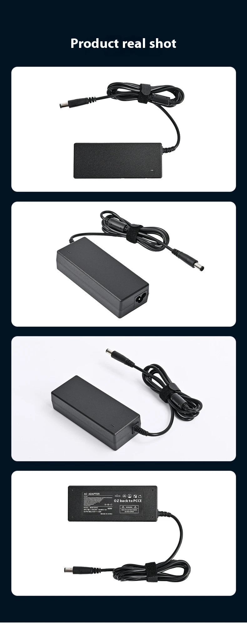 Dell Laptop Charger 19.5V 4.62A 90W – 7.4x5.0mm AC Adapter | E4300 E5400 E5420 Inspiron 14R