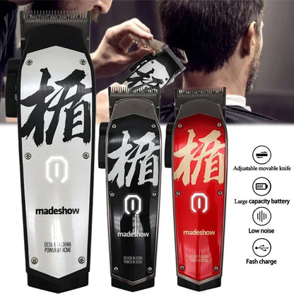 Madeshow M10 Professional Cordless Hair Clipper & Beard Trimmer
