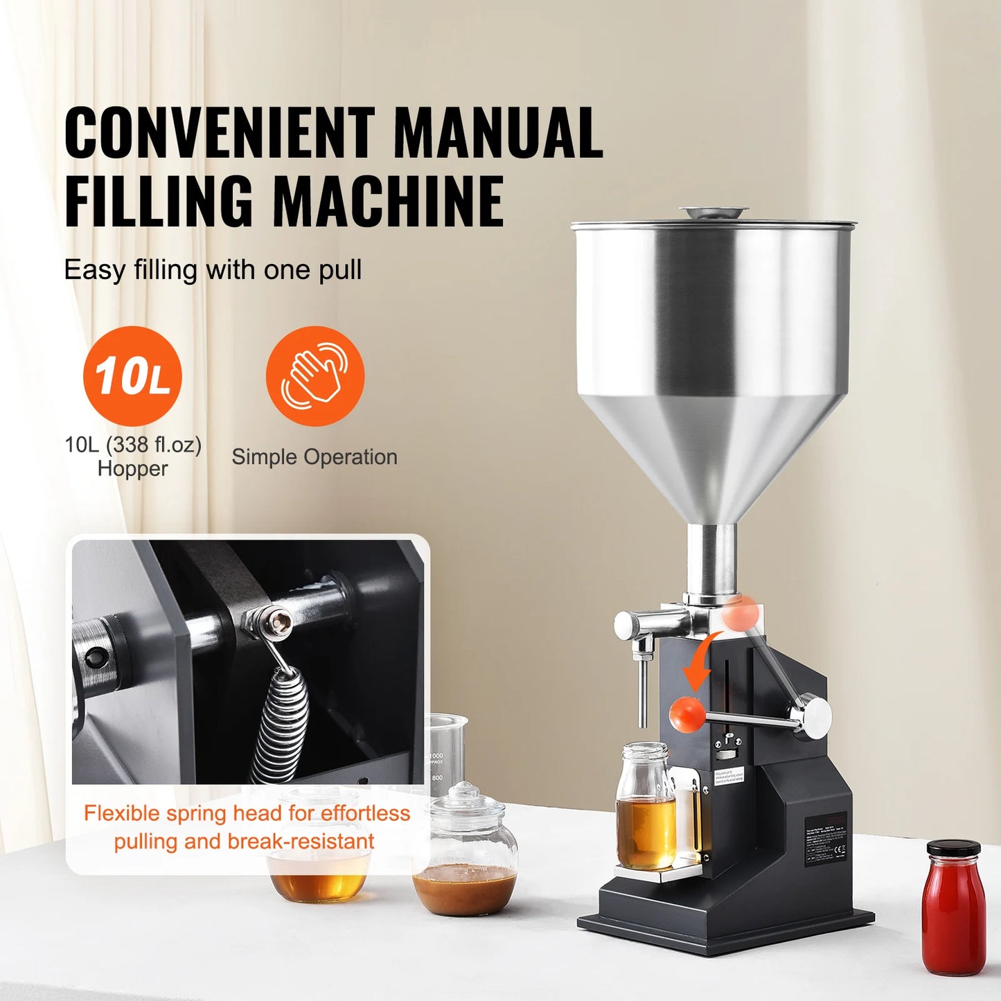 SucceBuy A03 Liquid Filling Machine | 5-3000ml | Semi-Auto | Adjustable Speed