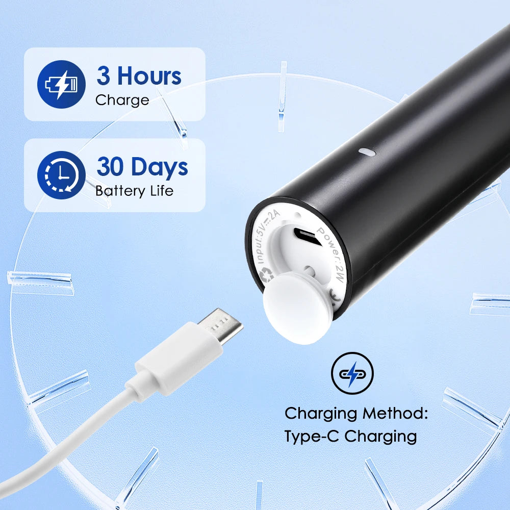 Electric Toothbrush Cordless USB Rechargeable | Waterproof | Intelligent | Adults