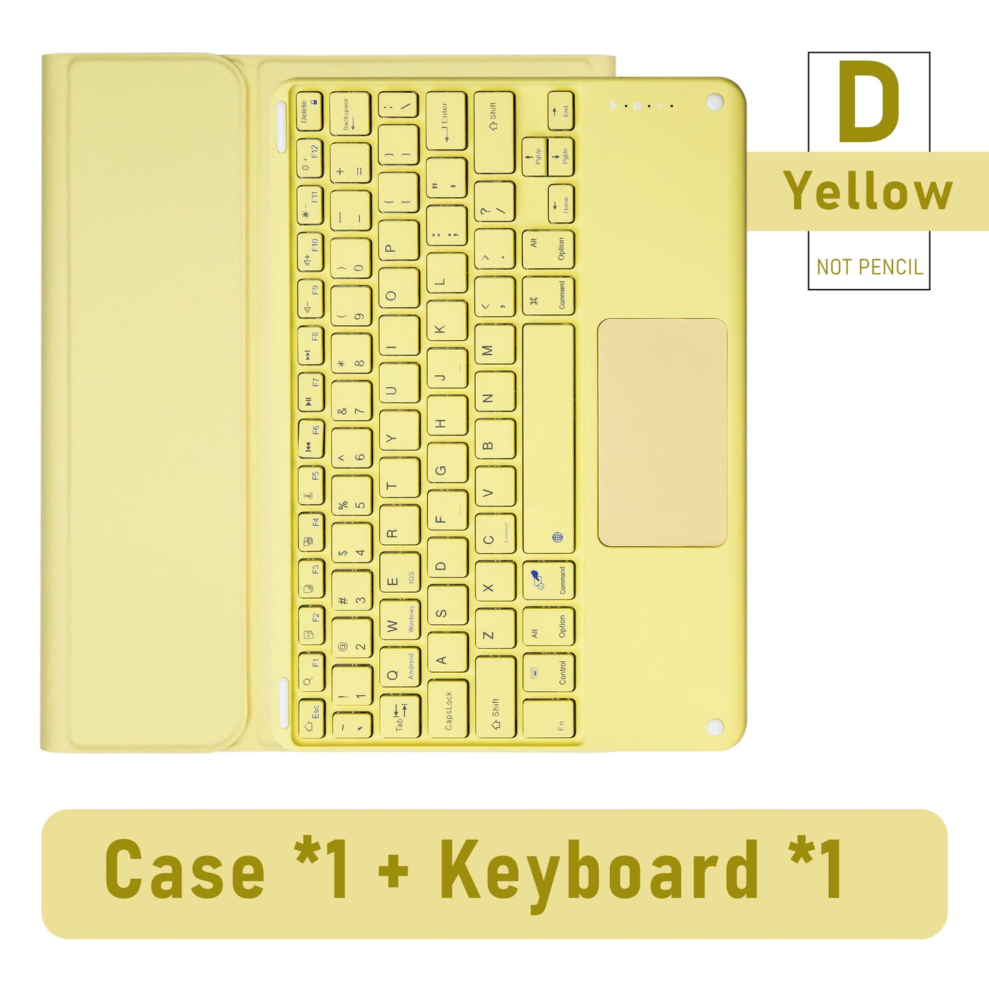 Wireless Magic Keyboard & Mouse Case for iPad Pro 11/13, Air 11/13, iPad 7-10 Gen – Bluetooth, Touchpad
