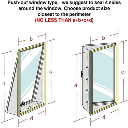 AirLock Window Seal for Portable Air Conditioner – 3m/4m Flexible Cloth Sealing Plate with Zip