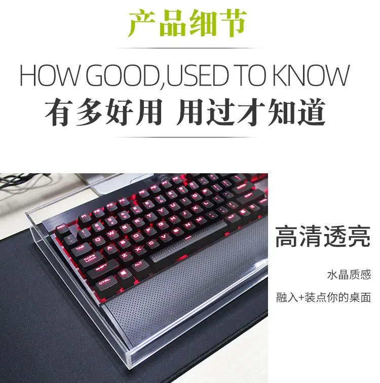 Keyboard Dust Proof Cover New Acrylic Capacitive For Mechanical Gaming Keyboard 104 Keys Mouse Protection Transparent Cover
