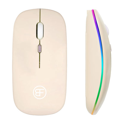 BalanceFit RGB Wireless Gaming Mouse – Rechargeable, LED Backlit, Ergonomic, 1600 DPI, for Laptop & PC