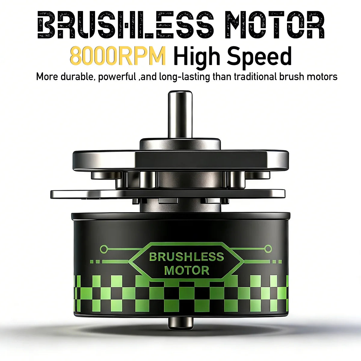 BRDCLIP 898C Professional Hair Clipper – 8000 RPM, DLC Blade, 160min Runtime, Barber & Home Use