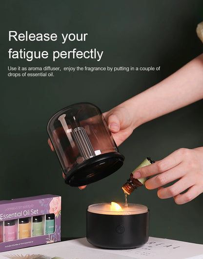 KINSCOTER USB Mini Aroma Diffuser & Ultrasonic Humidifier – 120ml/150ml Bedroom Diffuser