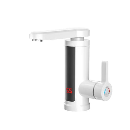 Tankless electric water heater with digital display, compact hot water tap for kitchen use, 220V, by R.E.D. Shopping