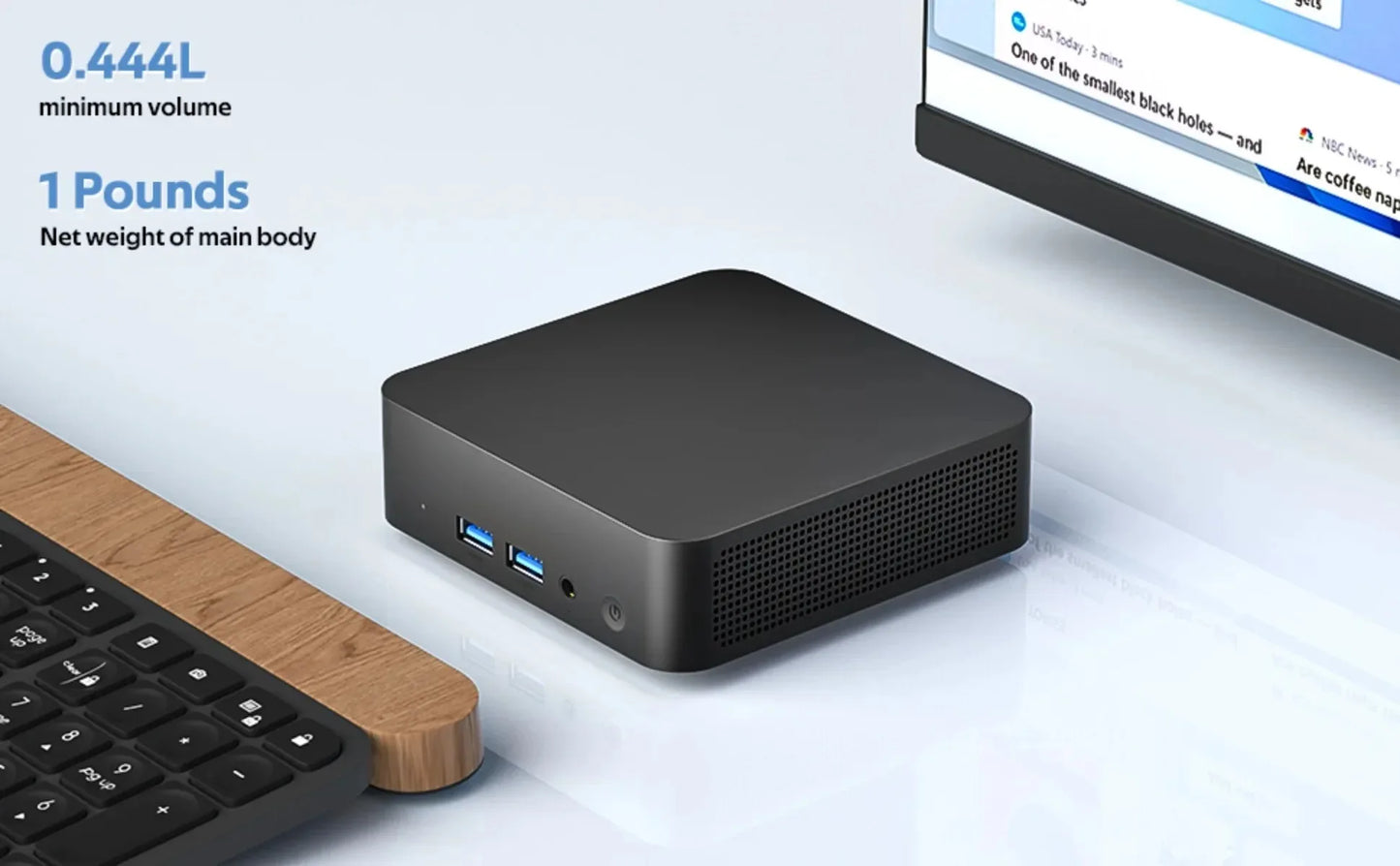 Mini PC – Intel Core i9-8950HK, 16GB LPDDR4, 1TB/2TB SSD, WiFi 6, BT 5.2, Windows 11, UHD Graphics