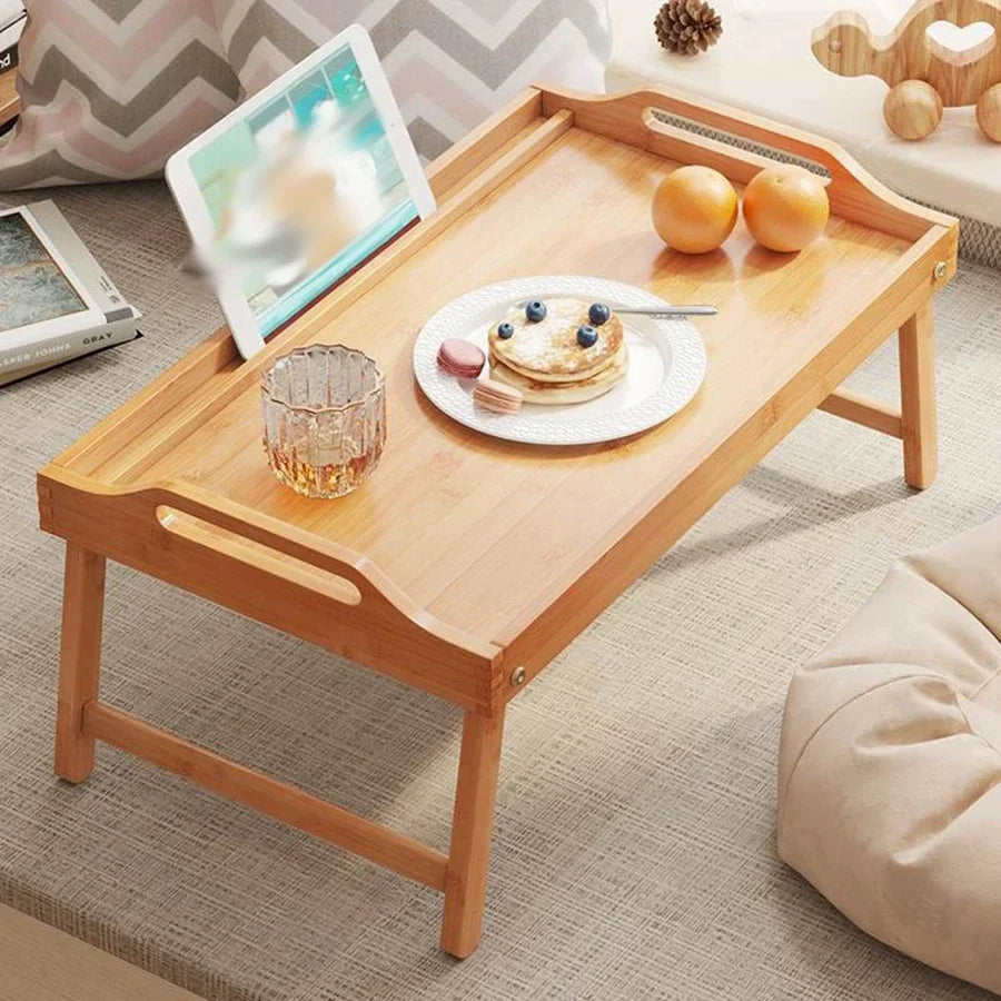 Multifunctional Folding Floor Desk – Laptop, Reading, Tea & Breakfast Tray Table
