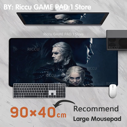 The Witcher 3 XXL Gaming Mouse Pad – Non-Slip, Lockedge, Thickened, Oversized Deskmat