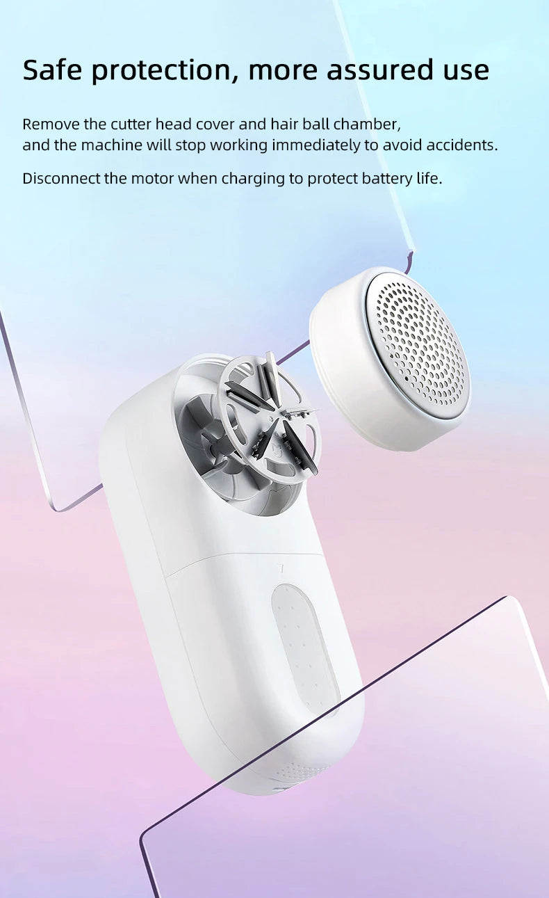 Mijia Electric Lint Remover & Cutter — USB Charging, Portable Clothes Hair Ball Trimmer