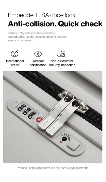 Mixi Wide Handle Hardside Suitcase M9276