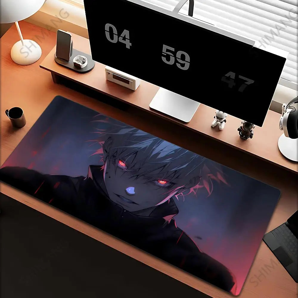 Jujutsu Kaisen Gojo Satoru XXL Gaming Mouse Pad – Large Anime Desk Mat, Rubber Base