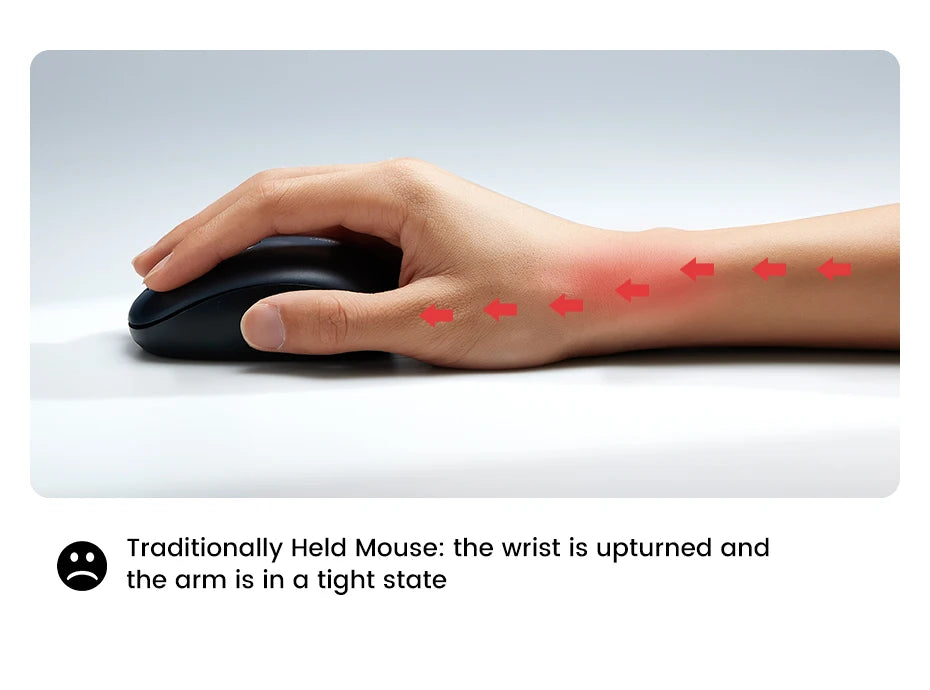UGREEN Vertical Ergonomic Mouse – Bluetooth 5.0 & 2.4G Wireless, 4000DPI, 6 Silent Buttons, for Mac & PC