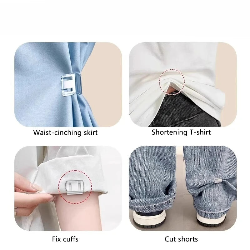 Invisible Pants Hem Shortening Clips – No-Sew Quick Fix (4–10 Pack)