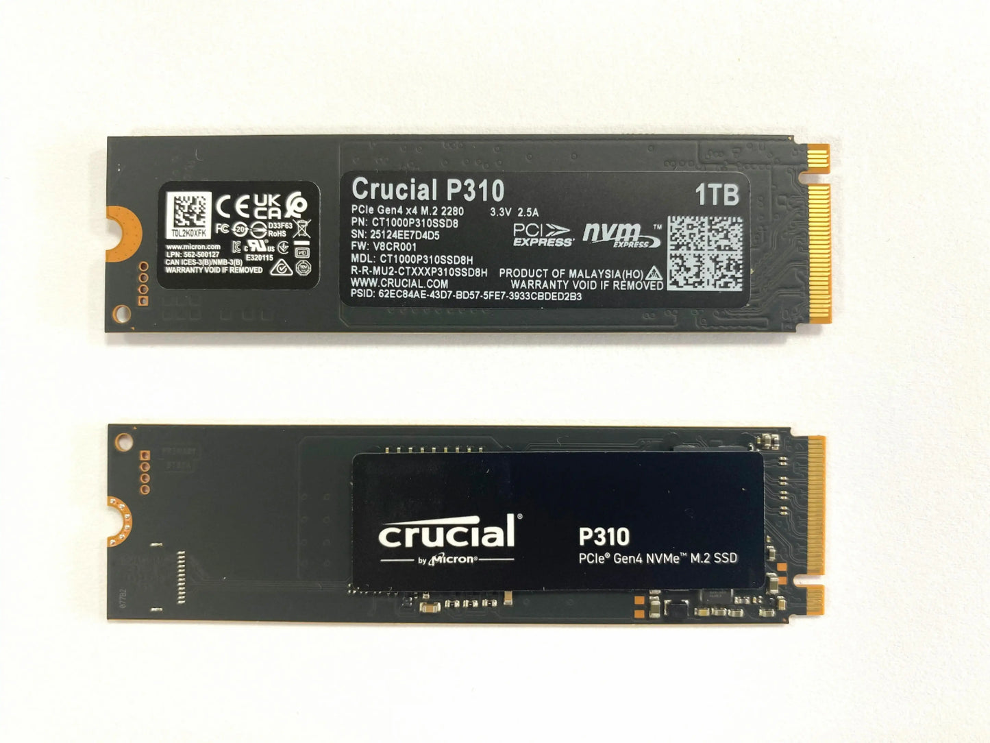 Crucial NVMe SSD M.2 2280 | P3 Plus / P310 / T500 / P510 | PCIe Gen4 | 500GB–2TB