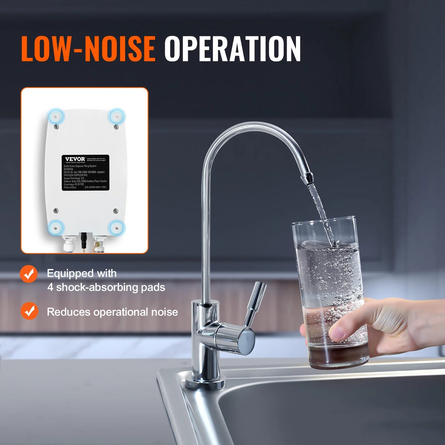 SucceBuy Electric Water Dispenser Pump — 2x5 Gallon Bottled Water, Double-Pipe Auto Dispensing