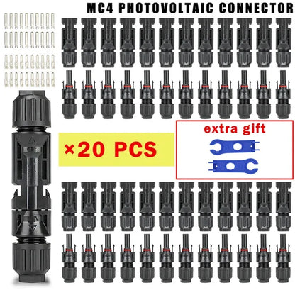 Solar Panel Connector Kit 1000V 30A – PV MC4 Connectors 2.5/4/6mm²