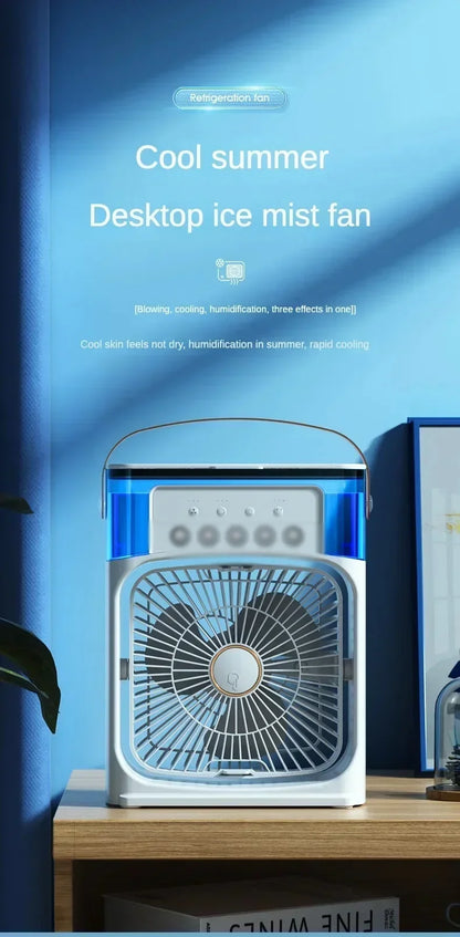 Xiaomi MIJIA Portable Air Cooler Fan | USB Mini Air Conditioner | Humidifier | LED Night Light | Desktop Cooling