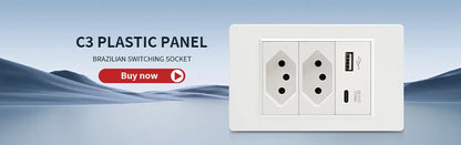 DELEFU Tempered Glass Smart Wall Socket with USB-C | Tuya WiFi | 10A–20A
