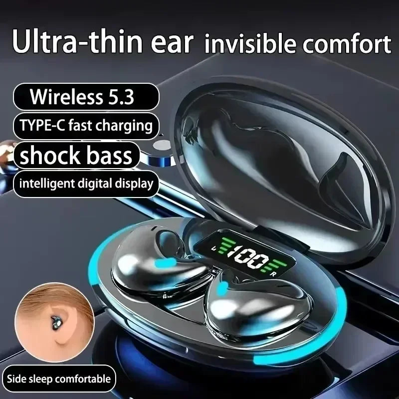 TWS Wireless Earbuds - Noise Reduction Bluetooth Earphones for Sport, Gaming & Sleep
