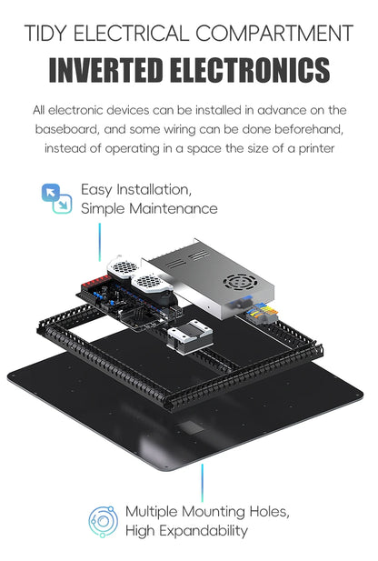 SIBOOR Voron Trident 3D Printer Kit – AWD CoreXY, CNC Metal, High Speed