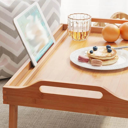 Multifunctional Folding Floor Desk – Laptop, Reading, Tea & Breakfast Tray Table