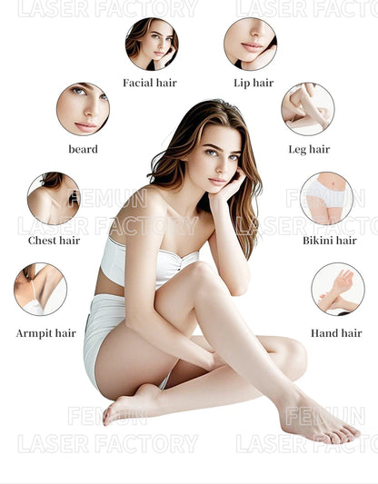 808nm Diode Ice Titanium Laser Hair Removal Machine | 4 Waves | 4000W | Salon & Home