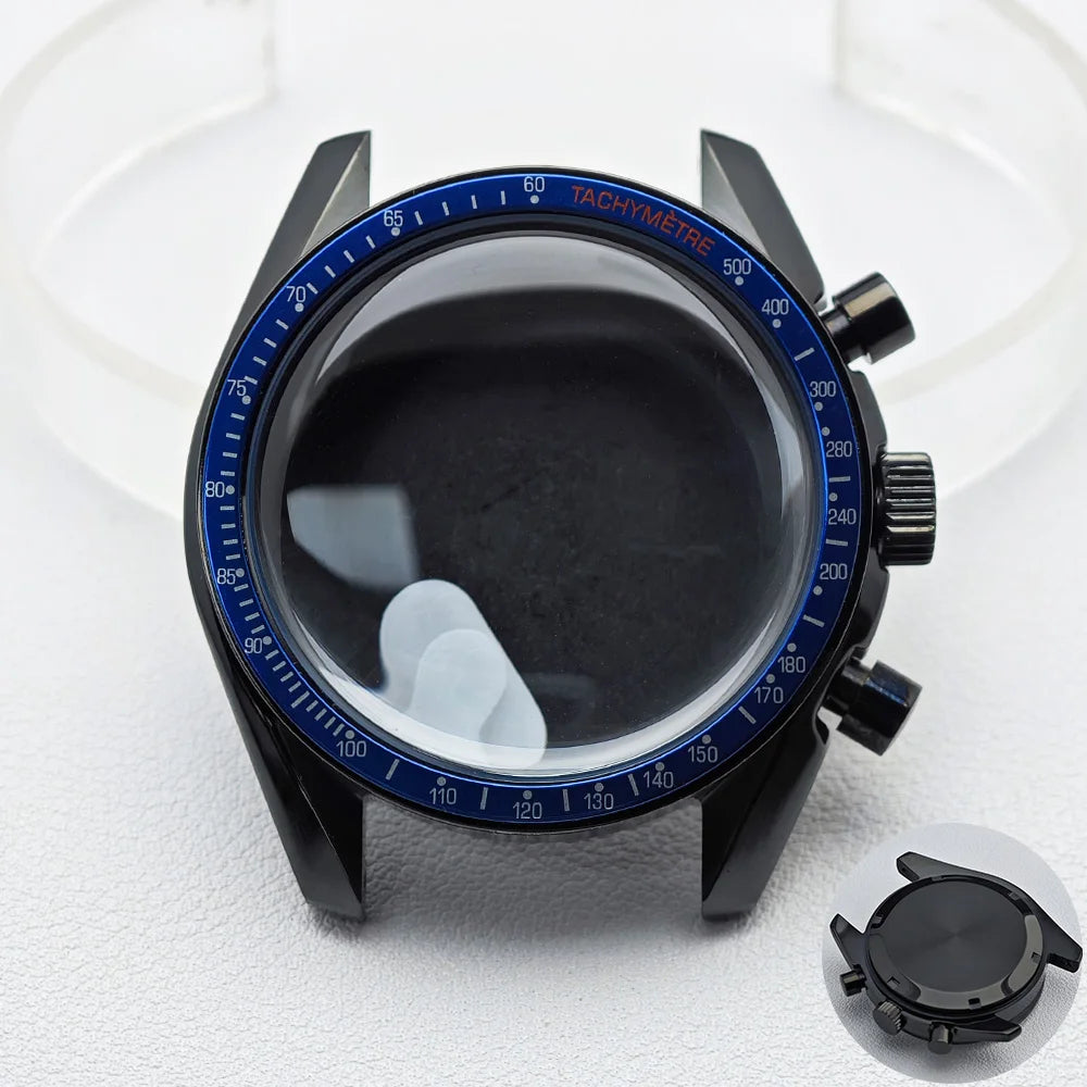 39.7mm Men's Watch Case for VK63 Movement – Metal Case with 20mm Strap Fit & Watch Box