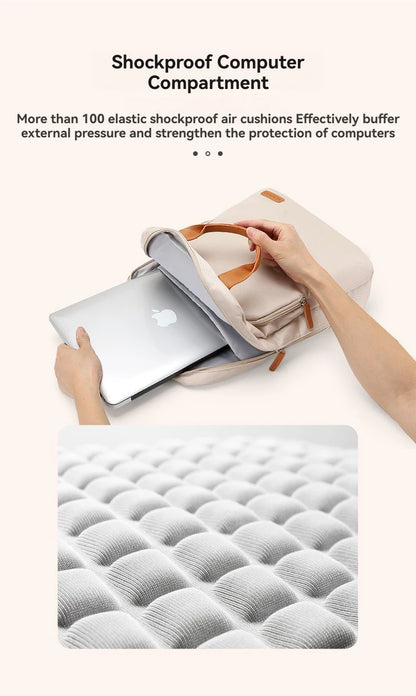 Laptop Shoulder Bag & Backpack – Shockproof Nylon, for MacBook Air/Pro 13/14/15/16, Xiaomi, Lenovo 14/15.6"