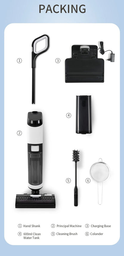 RL9Max Cordless Handheld Wet & Dry Vacuum Cleaner 14000Pa – Self-Heating Brush
