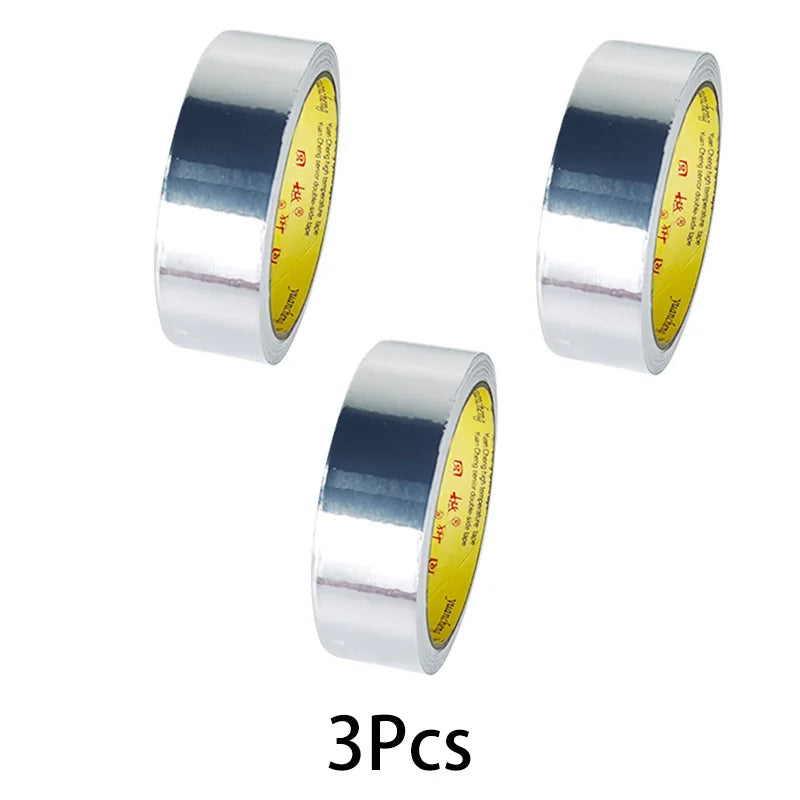 High-Temp Aluminum Foil Tape – Heat Insulation & Pipe Repair (3–5 Rolls)