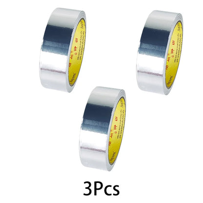 High-Temp Aluminum Foil Tape – Heat Insulation & Pipe Repair (3–5 Rolls)