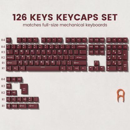 140-Key Cherry Profile Shine-Through RGB PBT Double Shot Keycaps for Cherry/Gateron MX Switches