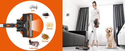 INSE V770 Cordless Stick Vacuum Cleaner – 25kPa, 235W, 6-in-1, 40min Battery
