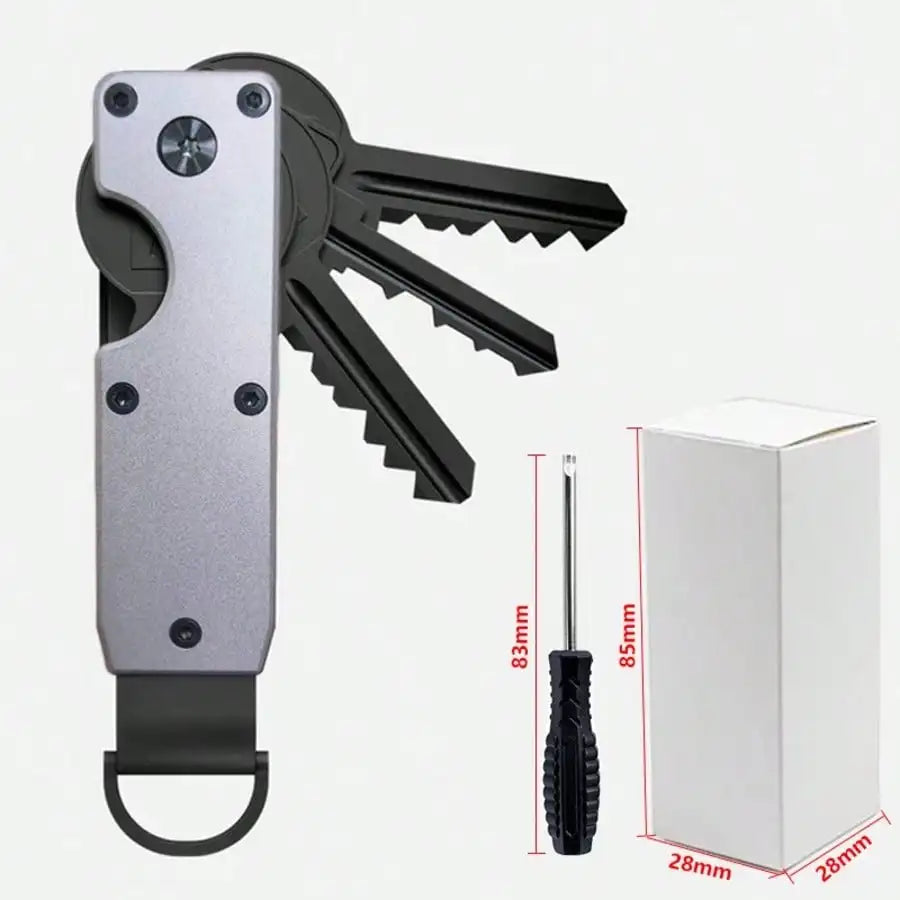 Aluminum Alloy Key Organizer – Compact EDC Keychain