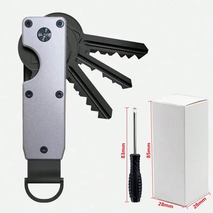 Aluminum Alloy Key Organizer – Compact EDC Keychain