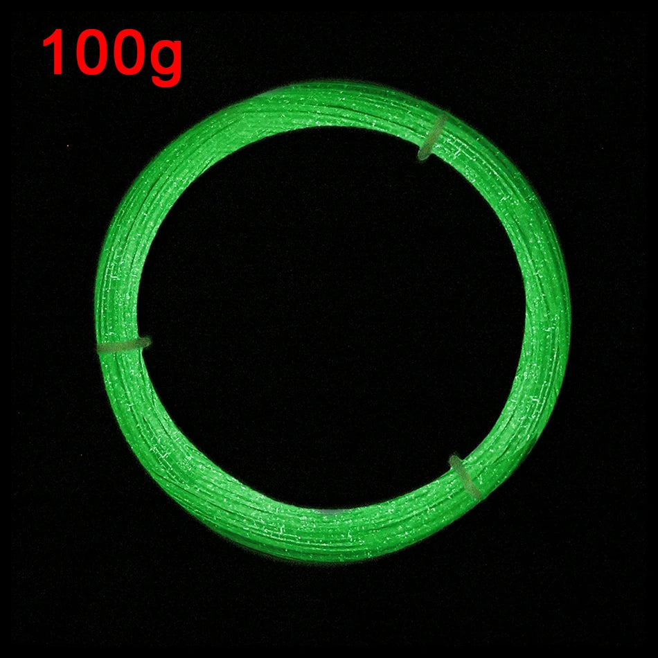 Glow-in-the-Dark PLA Filament – Luminous Purple, Green, Blue & Rainbow, 1.75mm for 3D Printers