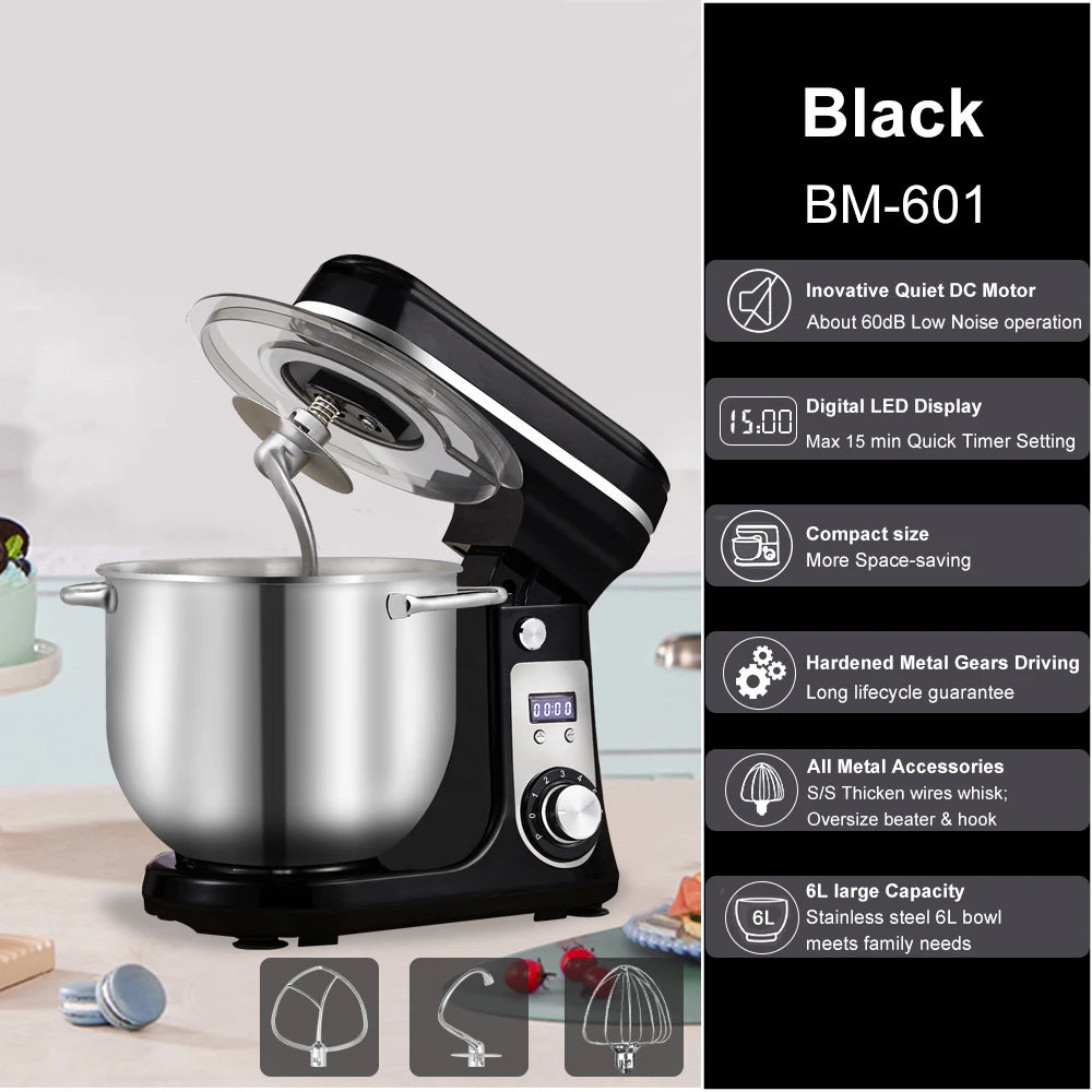 BioloMix Stand Mixer SM-1500 | 1500W | 7L Bowl | 8-Speed | EU 220V