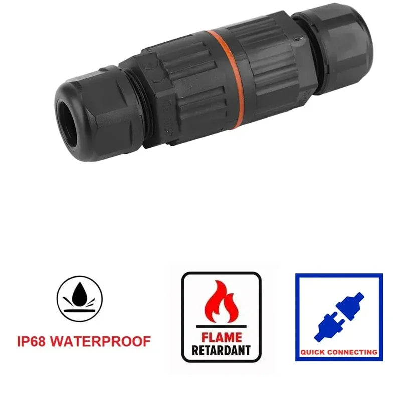 IP68 Waterproof Wire Connector – 2/3 Pin Solder-Free Junction Box