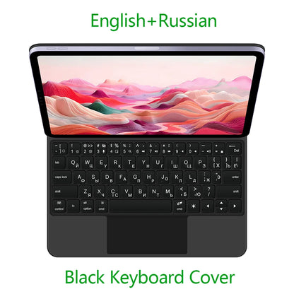 Backlit Magic Keyboard Case for iPad Air 11" M2/M3/M4 2024-2026 – Multi-touch, Smart Folio